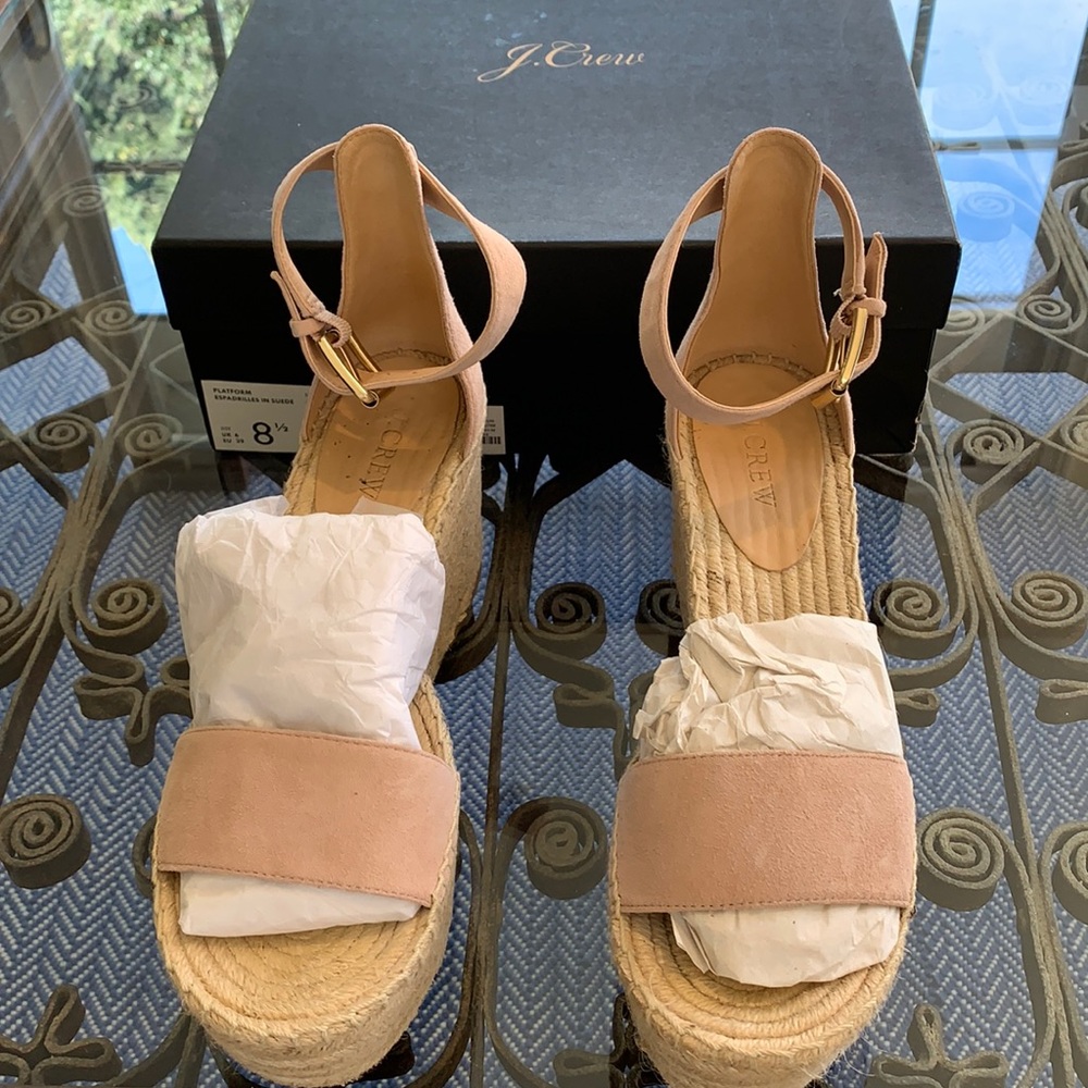 J Crew Platform Espadrille